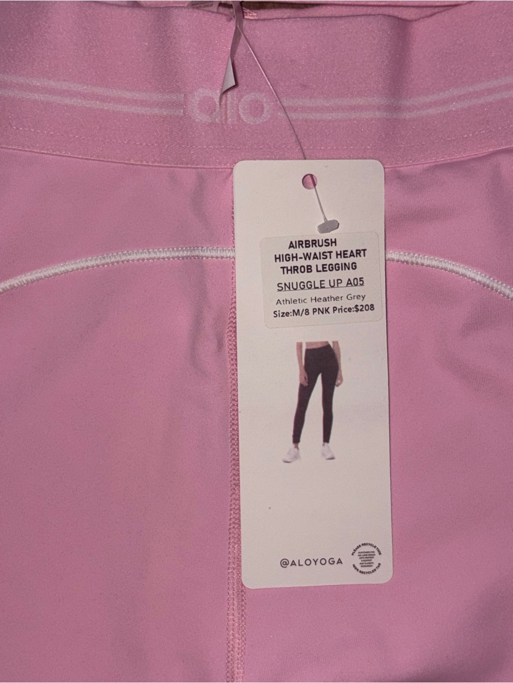 Women’s Pink Alo Sports Bra & Legging Set - Picture 2 of 5